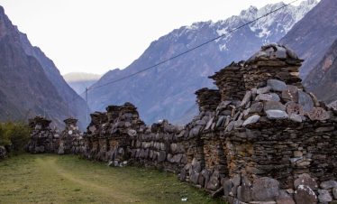 A picture displaying a beautiful scene of Tsum Valley trek in Nepal