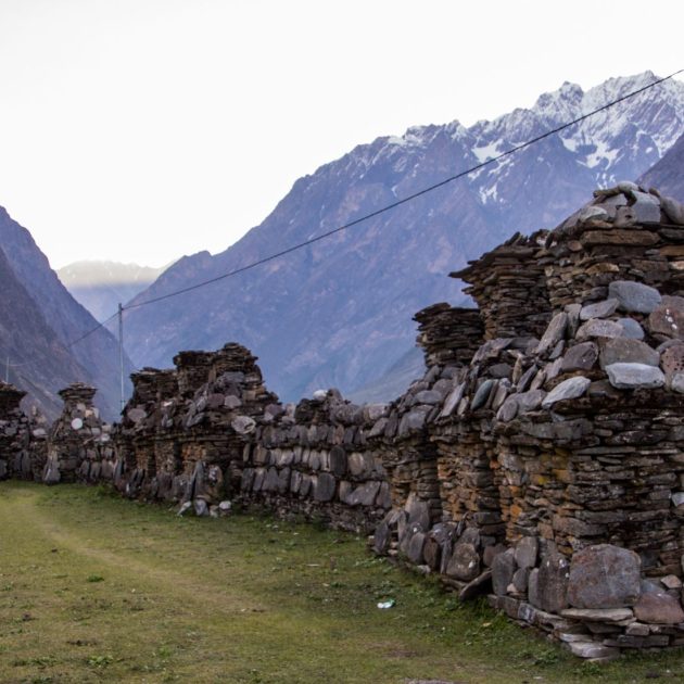 A picture displaying a beautiful scene of Tsum Valley trek in Nepal