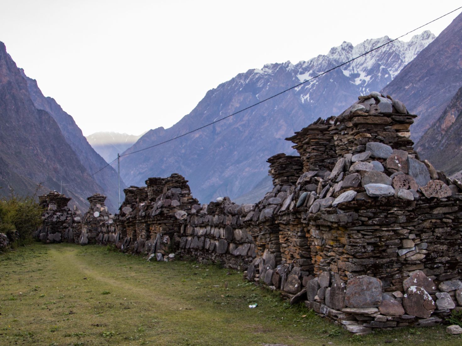 A picture displaying a beautiful scene of Tsum Valley trek in Nepal