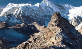 picture of mountain displaying trekking in Nepal in December